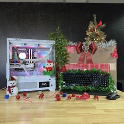 *NEW* White Holiday Bundle - NVIDIA RTX 5060 Intel 14400F + 200Hz 1440p Monitor + Keyboard/Mouse Combo
