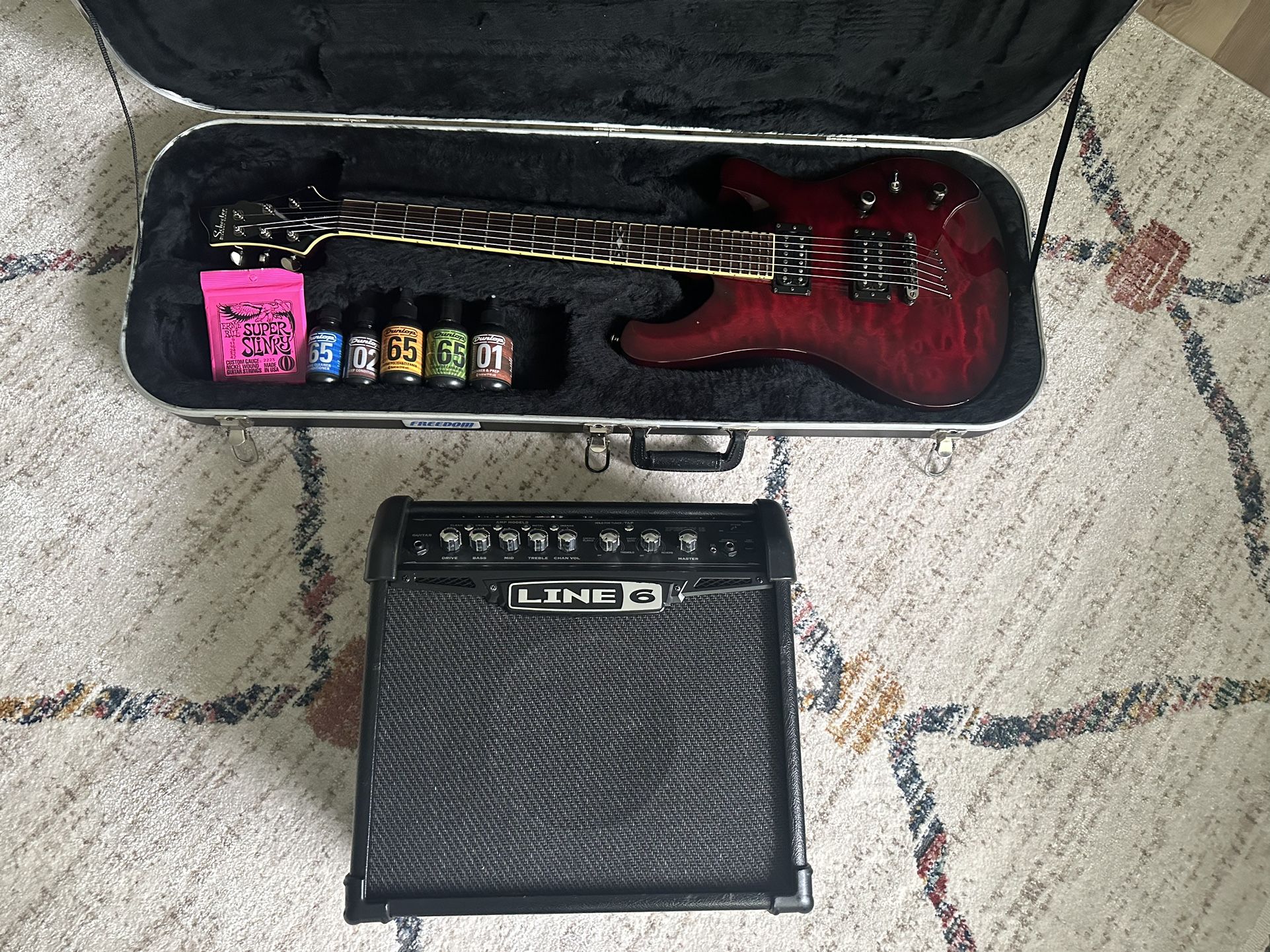 Schecter 006 Elite Diamond Series And Amp