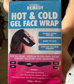 Hot and cold gel face wrap