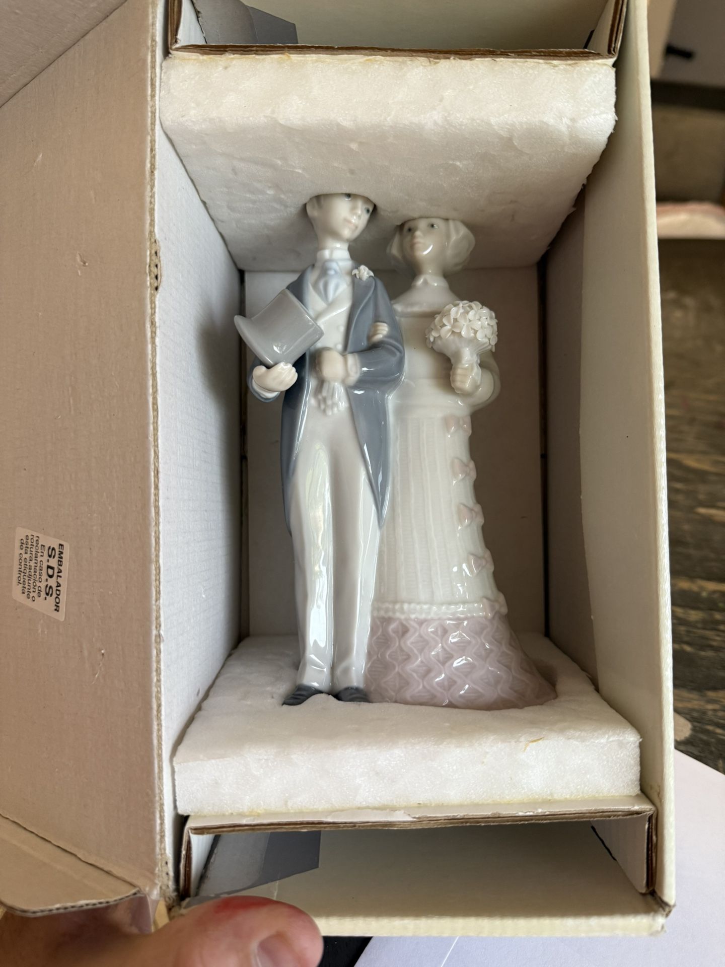 Lladro Figurines Wedding Couple Retired From Madrid