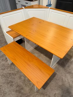 Pine Breakfast Nook with Hidden Storage