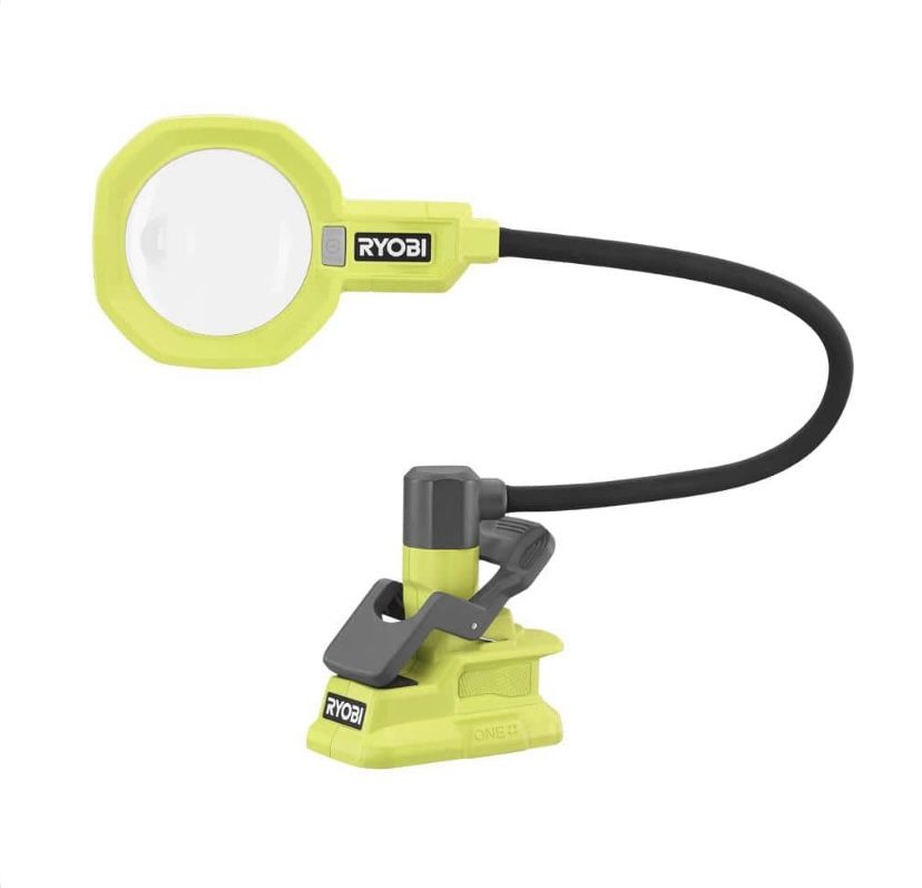 RYOBI ONE+ 18V LED Magnifying Clamp Light (Tool Only)