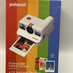 Go Instant Camera -Gen 2 Polaroid- White + 16 Instant Photos 