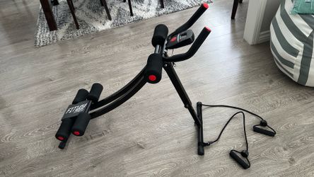 Like brand new Fitness Core & Abdominal Trainers with resistance bands  AB Workout Machine Home Gym Exercise Machine Ab Cruncher Foldable Fitness Equi