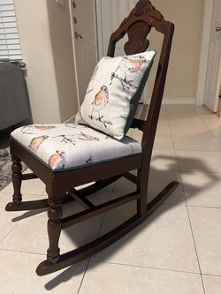 Vintage Rocking Chair-New Upholstery