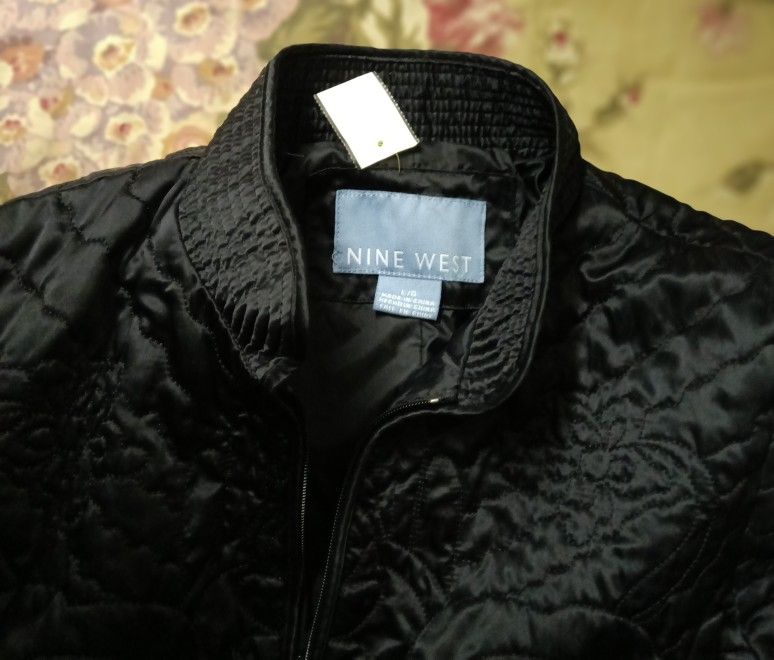 Nine West Quilted Insulated Zip Up Ladies Jacket