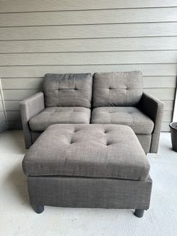 Couch with Ottoman