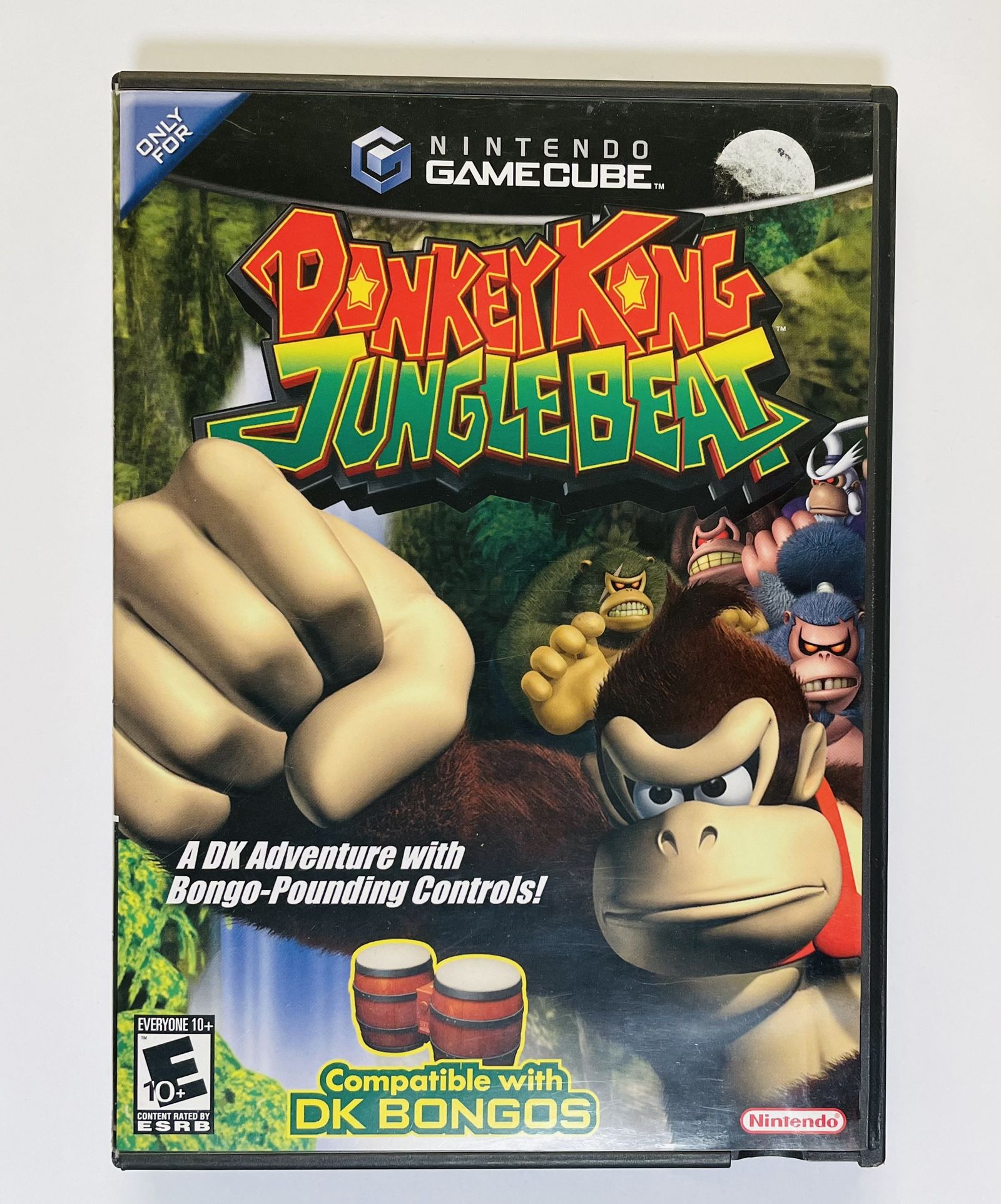 Donkey Kong Jungle Beat (Nintendo GameCube, 2005) Black Label CIB W Insert