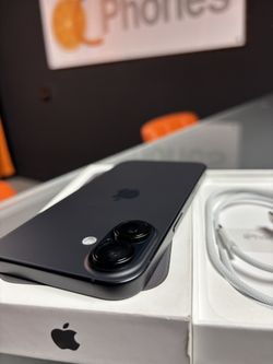 New open box black iPhone 16 128gb unlocked for any carrier battery health 100% (1 cycle count) has apple warranty till 01-01-2027 iPhone is in brand