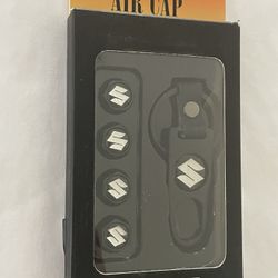 4 ~ Suzuki Black Air Valve Caps