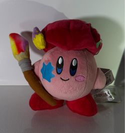 Painter Kirby plushie palm size