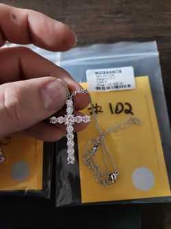 Moissanite And Sterling Silver Pendants Now $63 Each! (MSRP $800) 