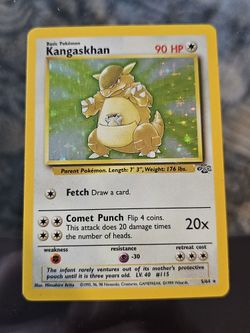 Kangaskhan Holo Pokémon Trading Card 