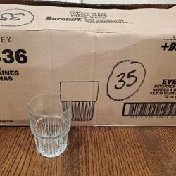 NEW Libbey 15436 Everest 12 oz. Restaurant Short Stackable Beverage Glass Glasses Lot of 35 Clear 