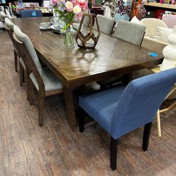 Dining Table & 6 Chairs (wood Grey) $1699 