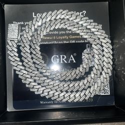 Moissanite 8.5MM CUBAN LINK CHAIN