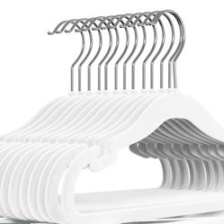 Children’s Velvet Hangers (white) 50 Pack 
