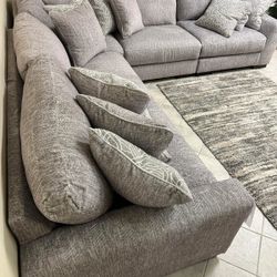 Ashley Parchement Sectional Sofa Couch Regent 