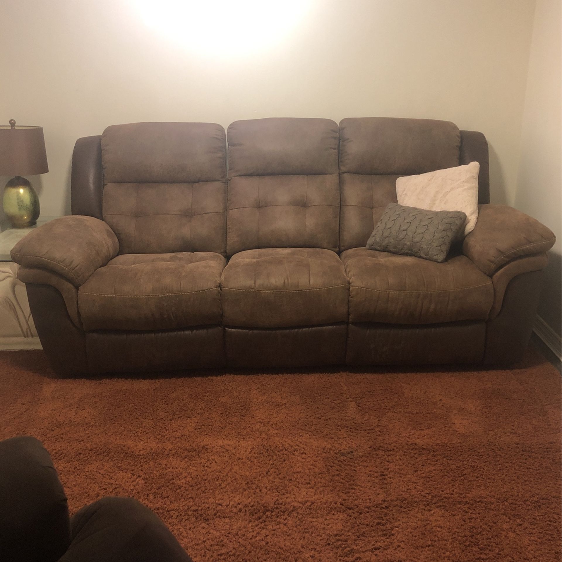 Nabuck Leather Couch