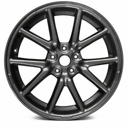 18x8.5 Inch Aluminum Wheel Rim 10 Spoke Medium Grey Fits 2017-2021 Tesla 3 Brand New D879
