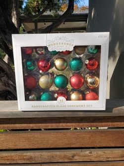 42 Glass Ornaments 
