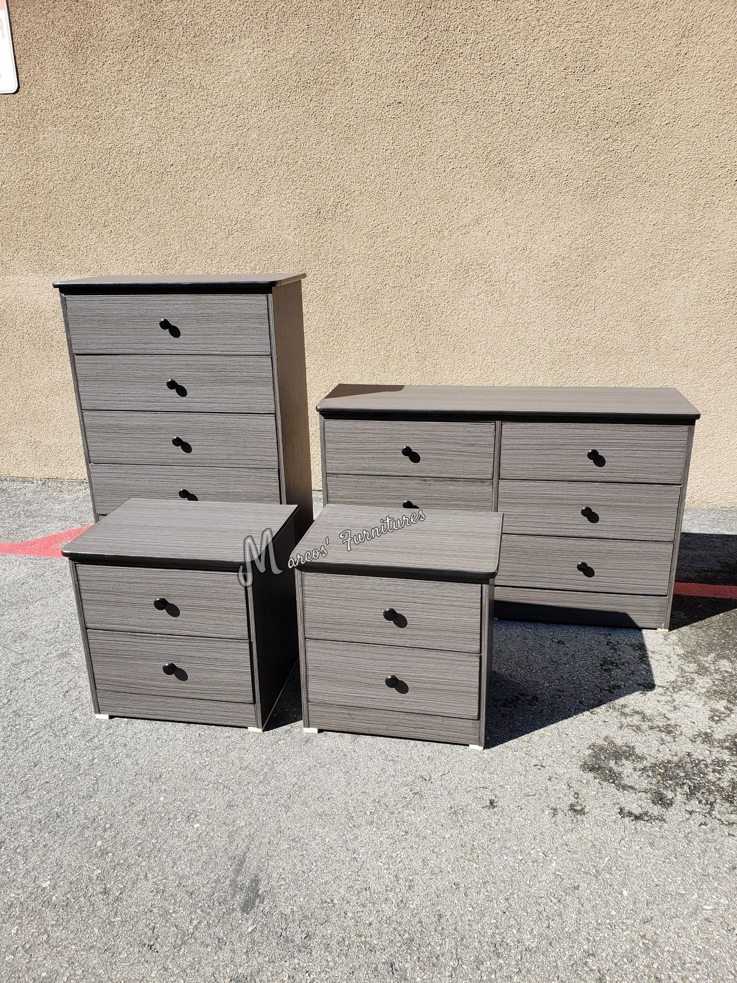 Gray Matte Bedroom Dresser Set!