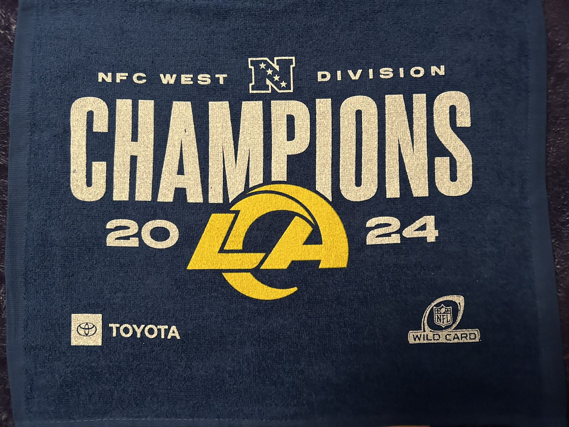 Los Angeles, Rams 2024 Nfc West Division Champions Rally Towel