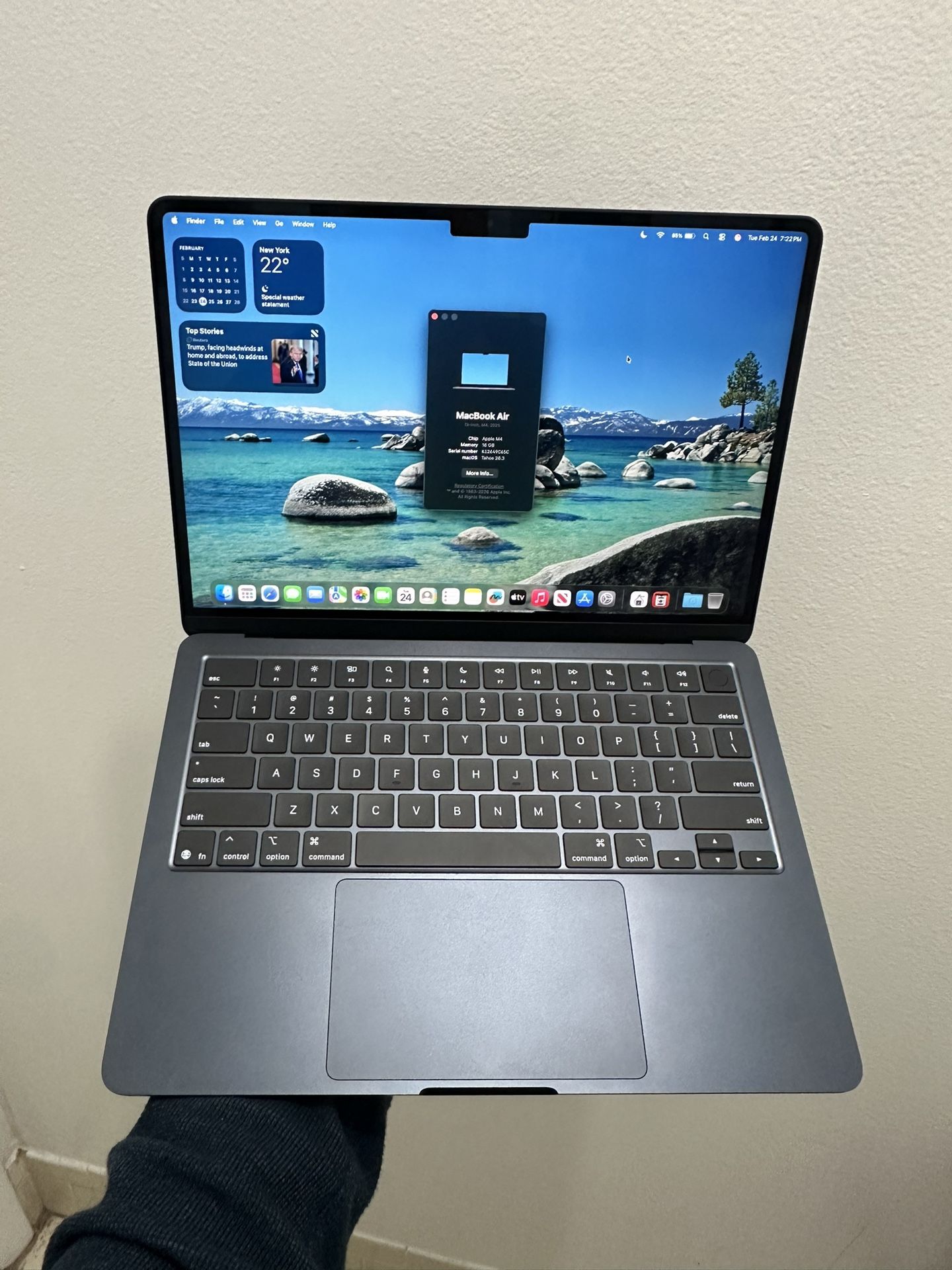 FIRM PRICE - 2025 M4 MacBook Air 13.6” OPEN BOX • 16gb Ram • 256gb SSD • 100% Battery Health • Warranty