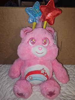 2026 Care Bears Patriotic ~ Cheer Bear with Stars Headband ~ 9" Plush ~ NEW