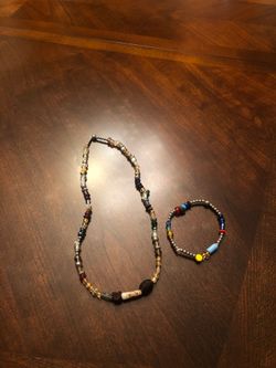Beads necklace & bracelet