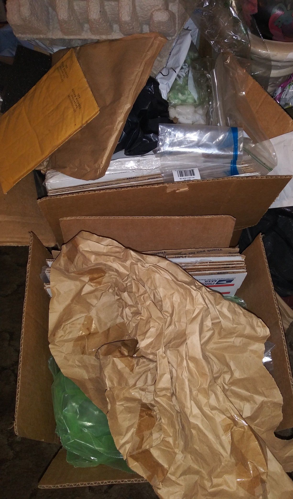 Packaging Material - Large boxes of wrapping paper and large shipping popcorn!