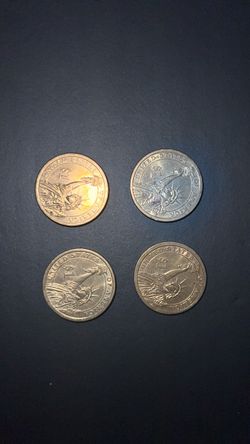 4 US Sacagawea Dollar Coins