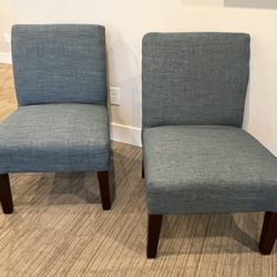 Set Of 2 Upholstered Accent Chairs