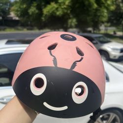 Cute Ladybug Bike Helmet for Kids Safety Hat Outdoor Sports Head Protect Gear Adjustable Cycling