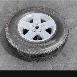 1 — 255/75r17 Jeep Cherokee Rim Wheels 5x127 5x5 100% New Tires Treads !!