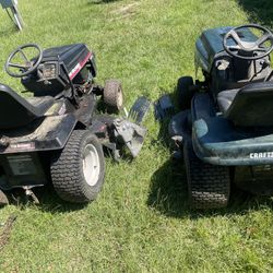 2 Riding Lawn Mowers