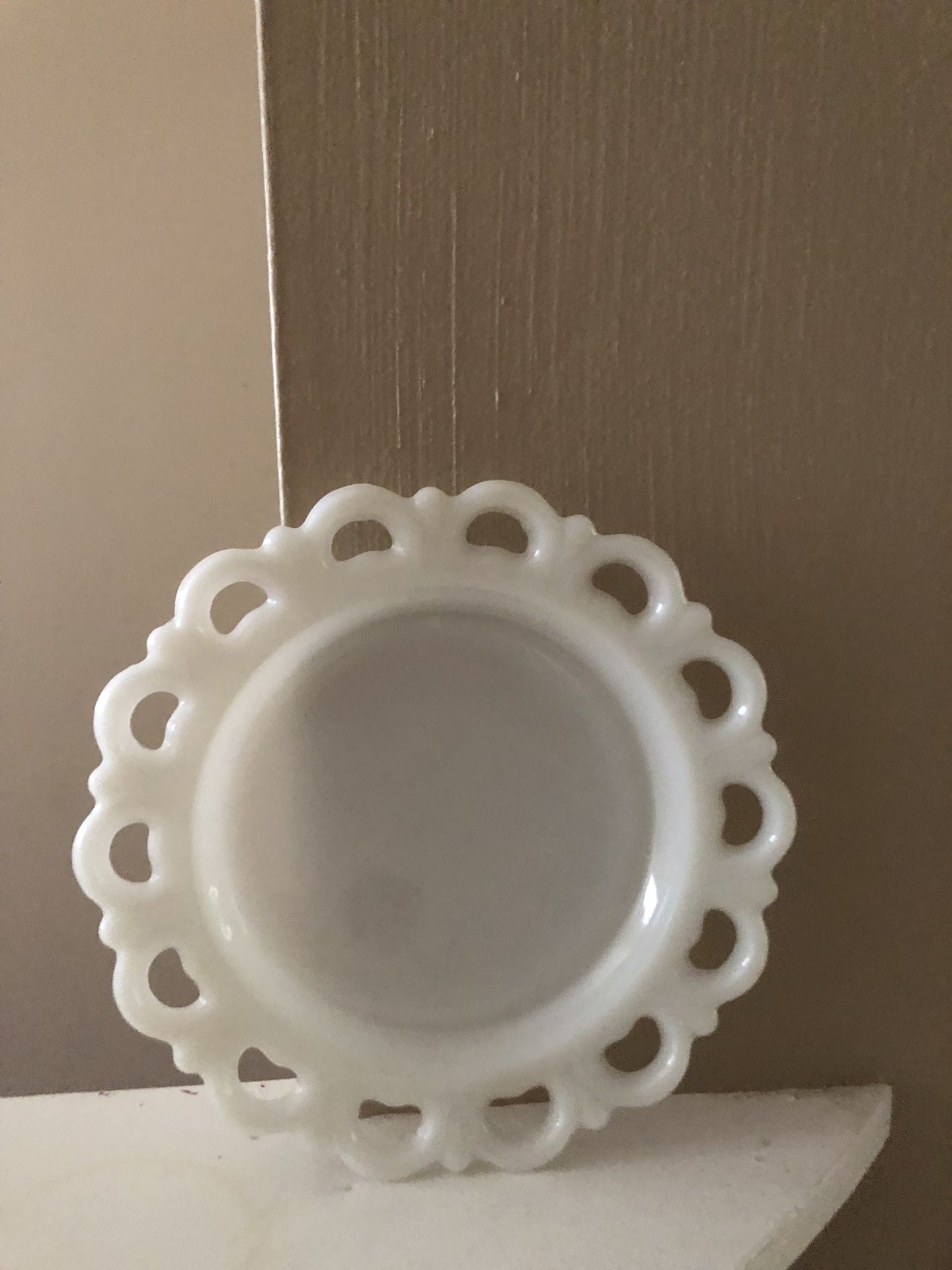 Milk Dish With Scalloped Edge