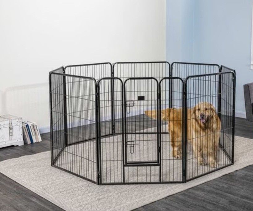 New 40 Tall Xl Heavy Duty Panel Dog Playpen With Door - Main Image