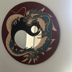 Yin Yang  Dragon Wall Decor mirror 25.00