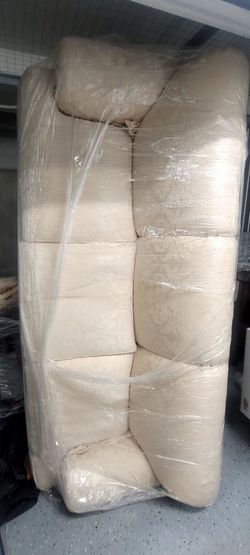 Cream Fabric Sofa