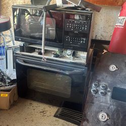 In Cabinet Electric Oven Microwave Combo With Gas Cooktop