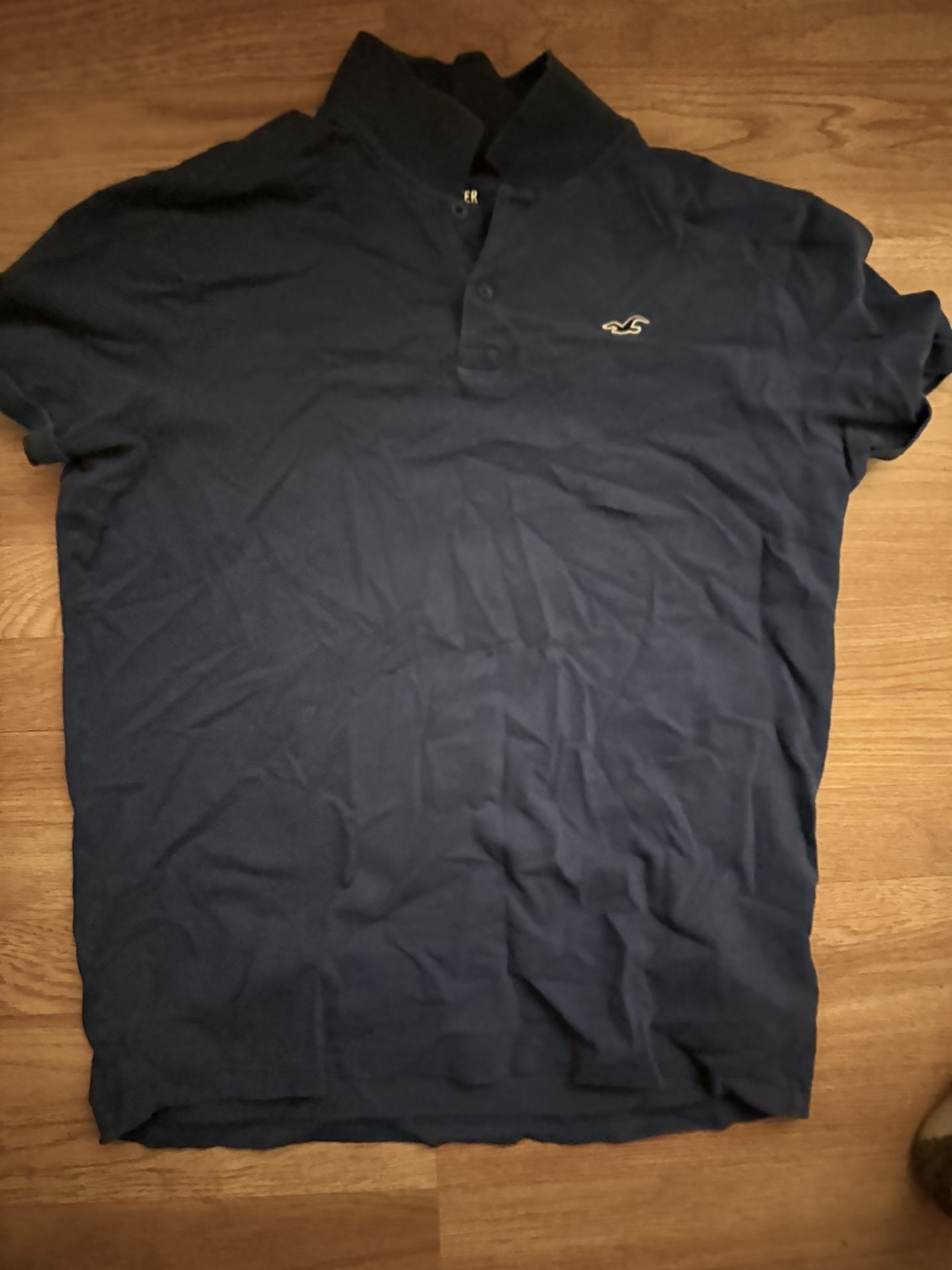 Light Dark Blue Holister Collar Shirt