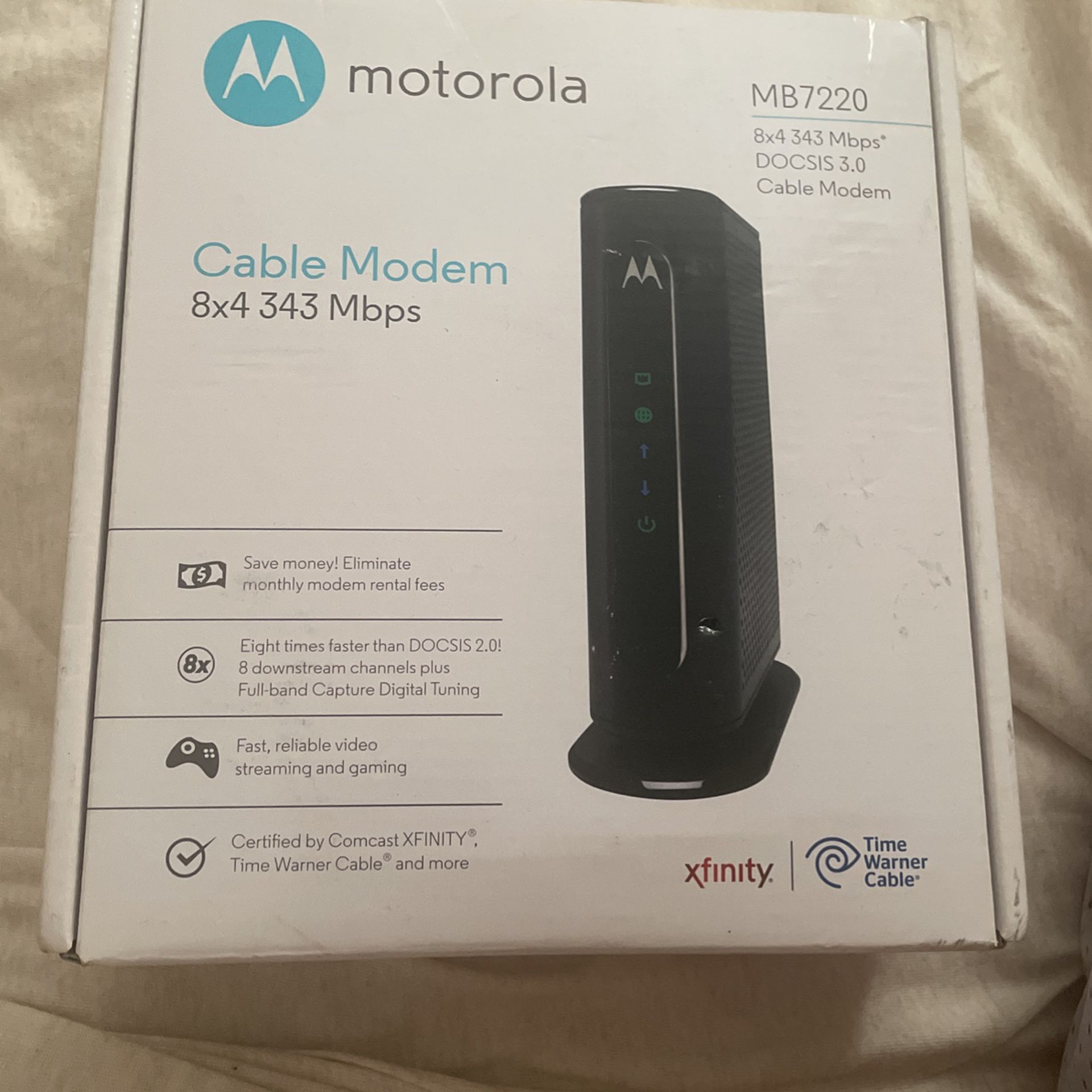 Motorola Cable Modem 8x4 343 Mbps