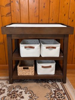 Novogratz Harper Baby Changing Table + Changing Pad