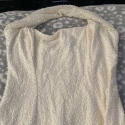 Oh Polly Beaded Ivory Wedding / Reception Dress – Size 10 