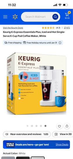 Keurig K-Express Essentials Plus Coffee Maker White