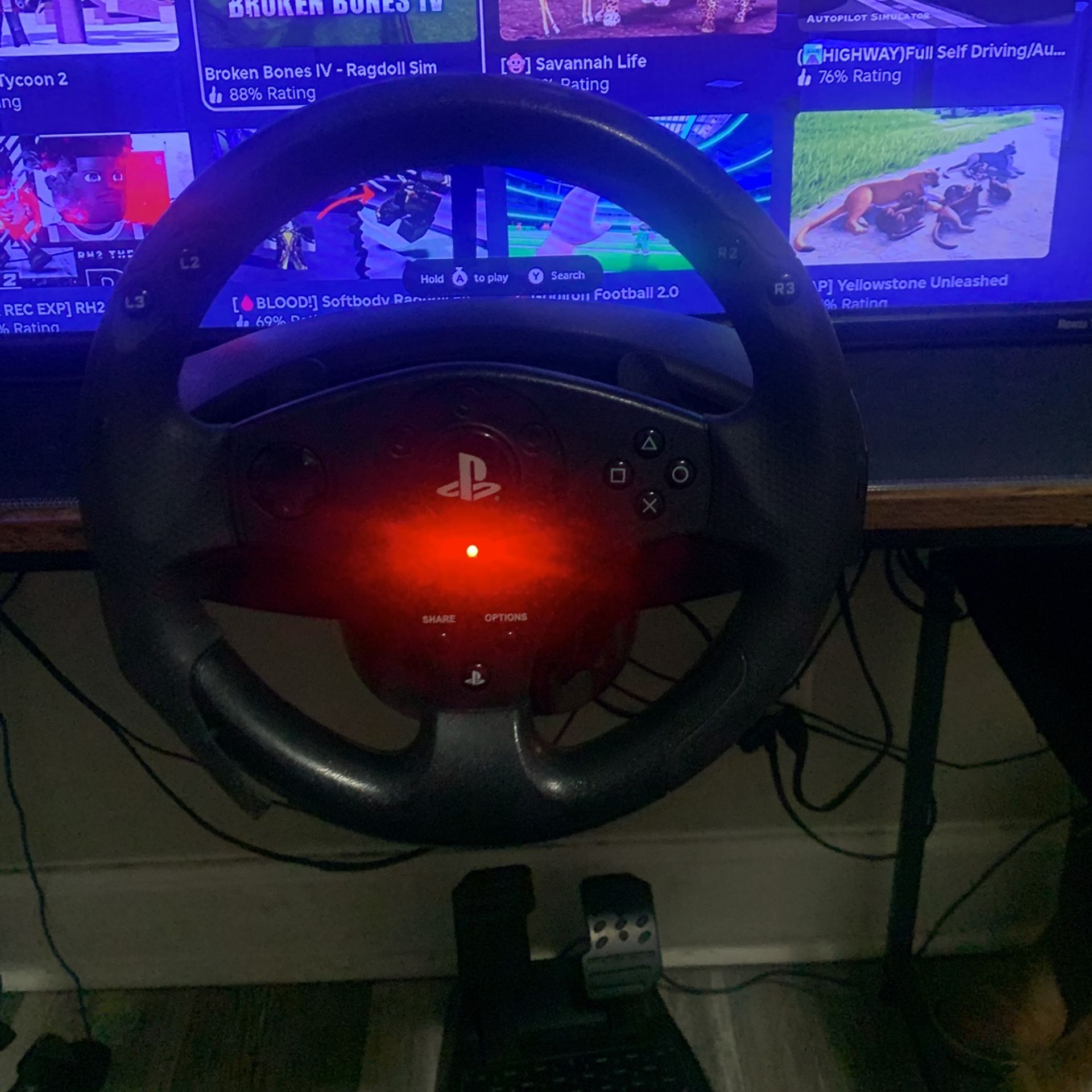 Thrust Master T80 Racing wheel
