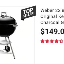 WEBER CHARCOAL GRILL !!