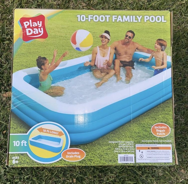 Play Day Inflatable 10 Foot Rectangular