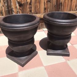 New Flower Pots Made Out Of Cement Perfect Gift 